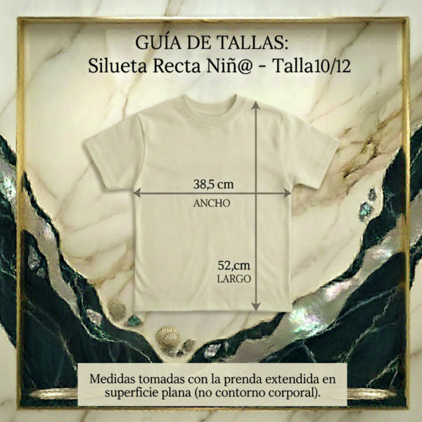 Camiseta Infantil Unisex (Niño/Niña) Algodón/Spandex - Corte Regular - Bordado Mantaraya - Camel
