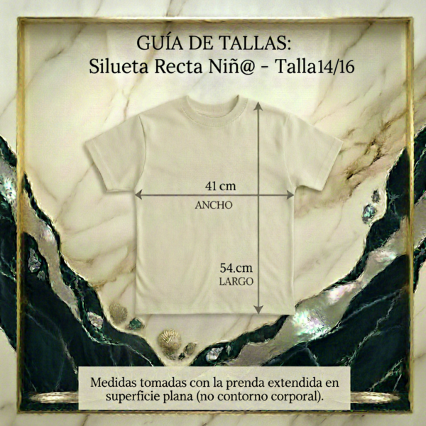 Camiseta Infantil Unisex (Niño/Niña) Algodón/Spandex - Corte Regular - Bordado Mantaraya - Camel