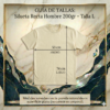 Camiseta Hombre Algodón Peruano 200gr - Corte Regular - Amarillo Almendra - Bordado Diseño Tiburón
