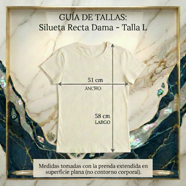 Camiseta Dama Tela Fría - Corte Regular Manga Doblada - Color Blanco Hueso - Bordado Cangrejo