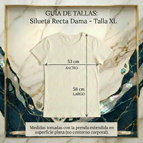 Camiseta Dama Tela Fría - Corte Regular Manga Doblada - Color Blanco Hueso - Bordado Cangrejo